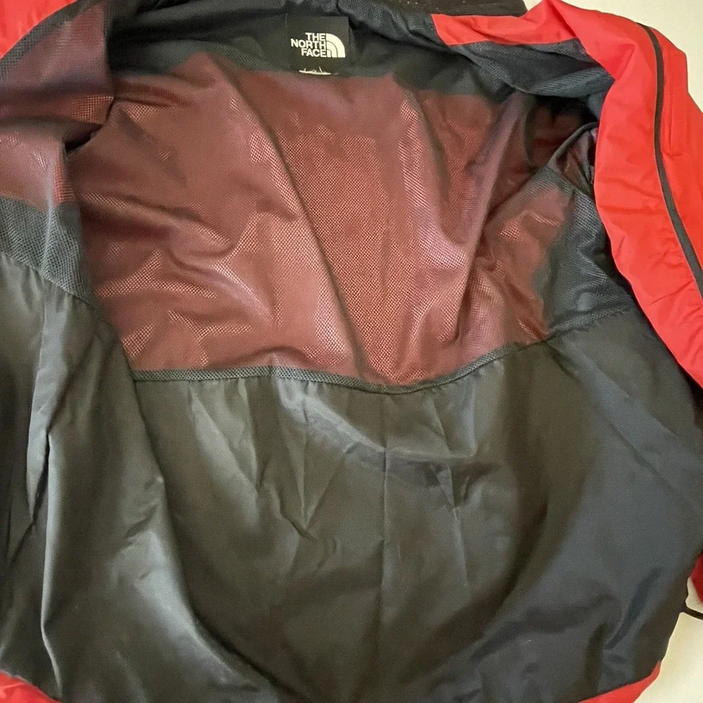 The North Face Jacket‎ Hydrenaline Men XL Red Navy Windbreaker Hooded Rain Lined